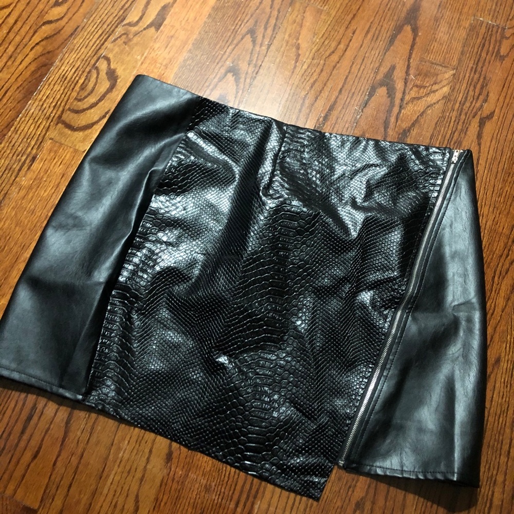 Leather Mini Skirt